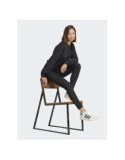 Legging de sport taille haute côtelé noir femme - Adidas