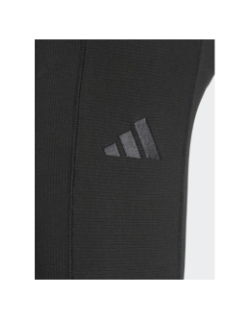 Legging de sport taille haute côtelé noir femme - Adidas