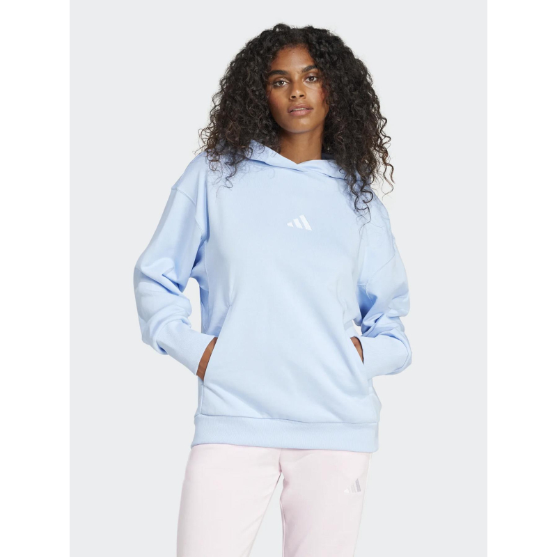 Sweat à capuche all szn bleu ciel femme - Adidas