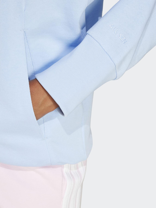 Sweat à capuche all szn bleu ciel femme - Adidas