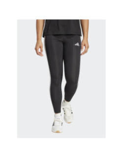 Legging de sport 3s logo brodé noir et blanc femme - Adidas