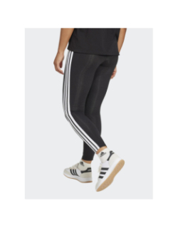 Legging de sport 3s logo brodé noir et blanc femme - Adidas