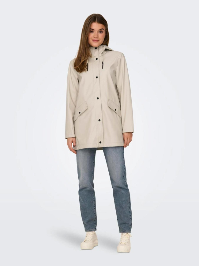 Veste de pluie elisa beige femme - Only
