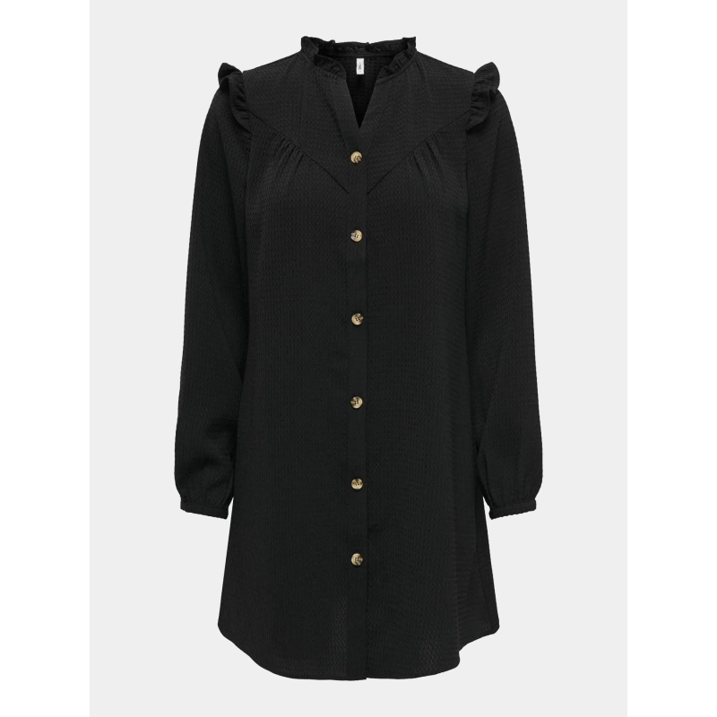 Robe boutonnée kimberley noir femme - Only