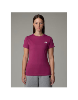 T-shirt slim simple dome violet femme - The North Face