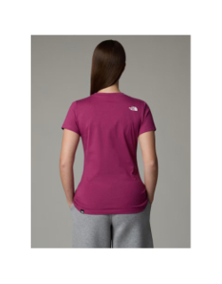 T-shirt slim simple dome violet femme - The North Face