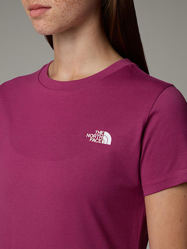 T-shirt slim simple dome violet femme - The North Face