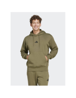 Sweat à capuche feel cozy kaki homme - Adidas