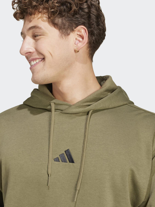 Sweat à capuche feel cozy kaki homme - Adidas