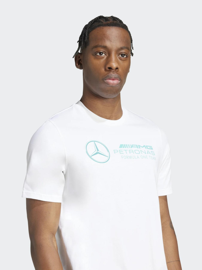 T-shirt à manches courtes mercedes gp blanc homme - Adidas