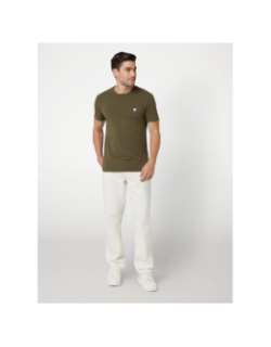 T-shirt à manches courtes core kaki homme - Guess