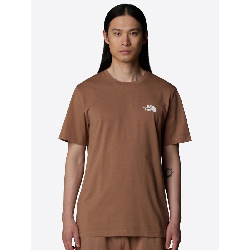T-shirt simple dome marron homme - The North Face