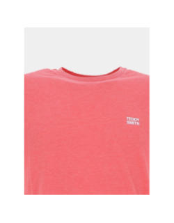 T-shirt à manches courtes the tee rose homme - Teddy Smith