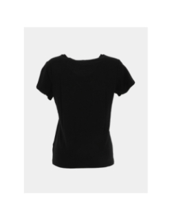 T-shirt à manches courtes et col v t-mia noir femme - Teddy Smith