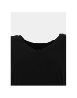 T-shirt à manches courtes et col v t-mia noir femme - Teddy Smith