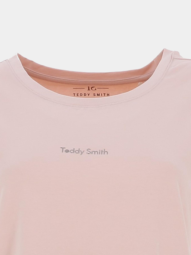T-shirt à manches courtes  t-ribelle rose femme - Teddy Smith
