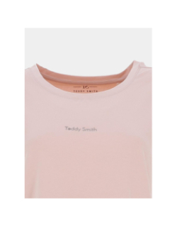 T-shirt à manches courtes  t-ribelle rose femme - Teddy Smith
