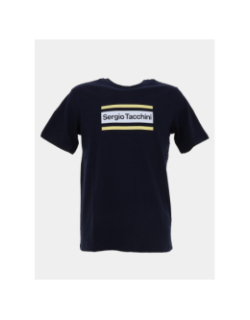T-shirt mc lared bleu marine homme - Sergio Tacchini