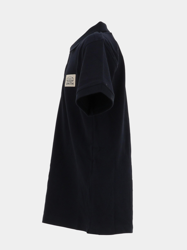 Polo à manches courtes p-label noir garçon - Teddy Smith