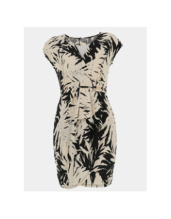 Robe courte rarosa noir écru femme - Morgan