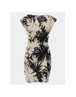 Robe courte rarosa noir écru femme - Morgan