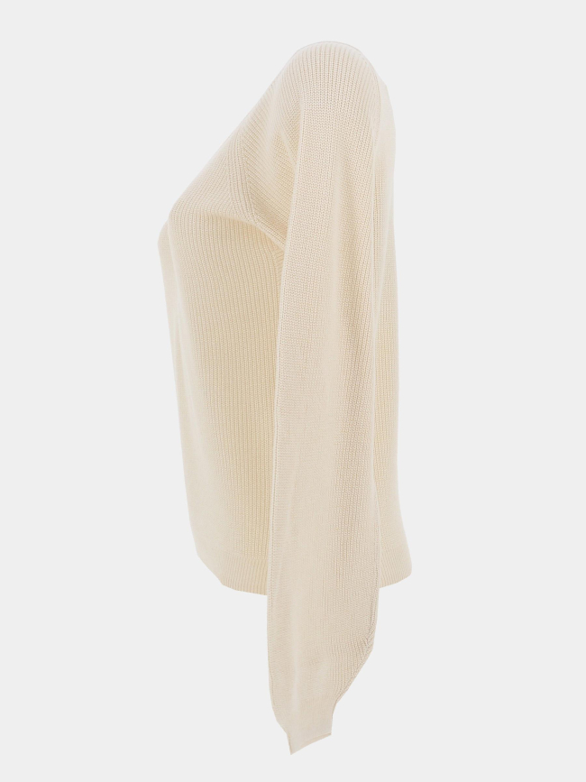 Pull double col v newlexsun beige femme - Vero Moda