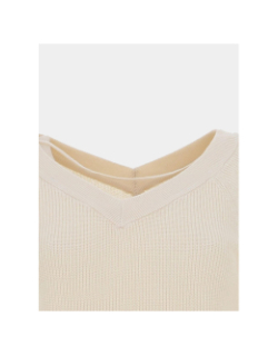 Pull double col v newlexsun beige femme - Vero Moda
