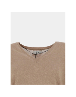 T-shirt pailleté kaya marron femme - Jdy