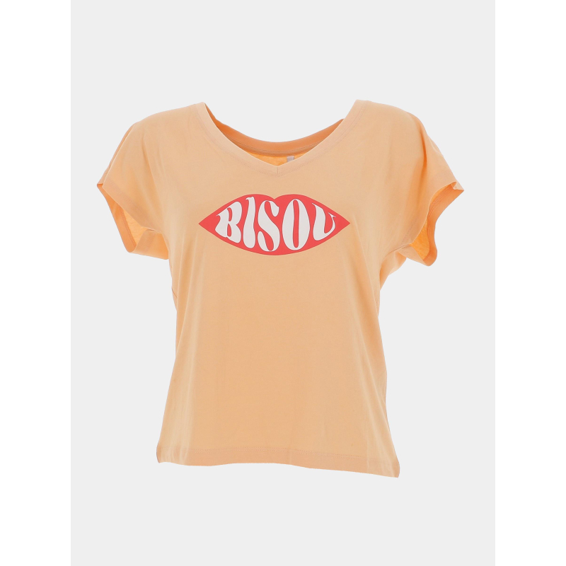 T-shirt anna amor orange femme - Only