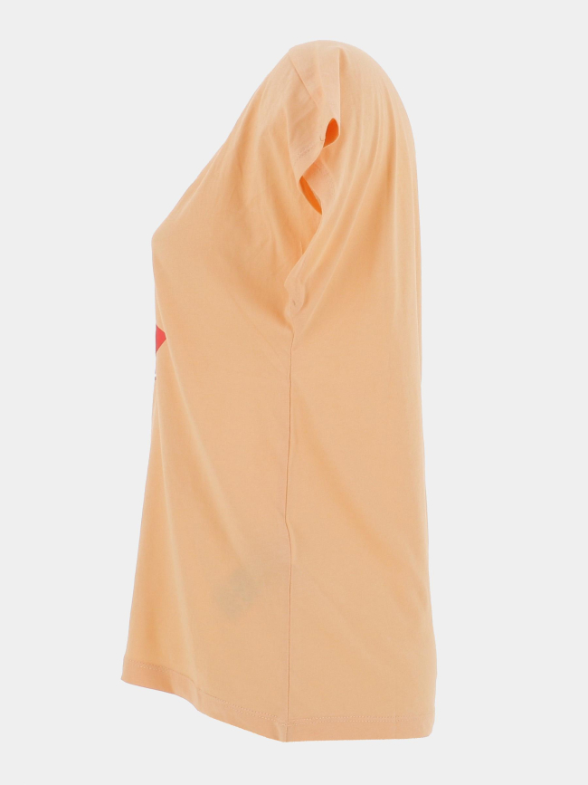 T-shirt anna amor orange femme - Only
