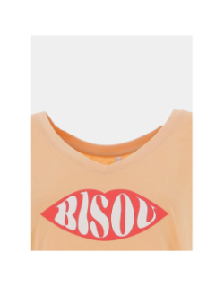 T-shirt anna amor orange femme - Only