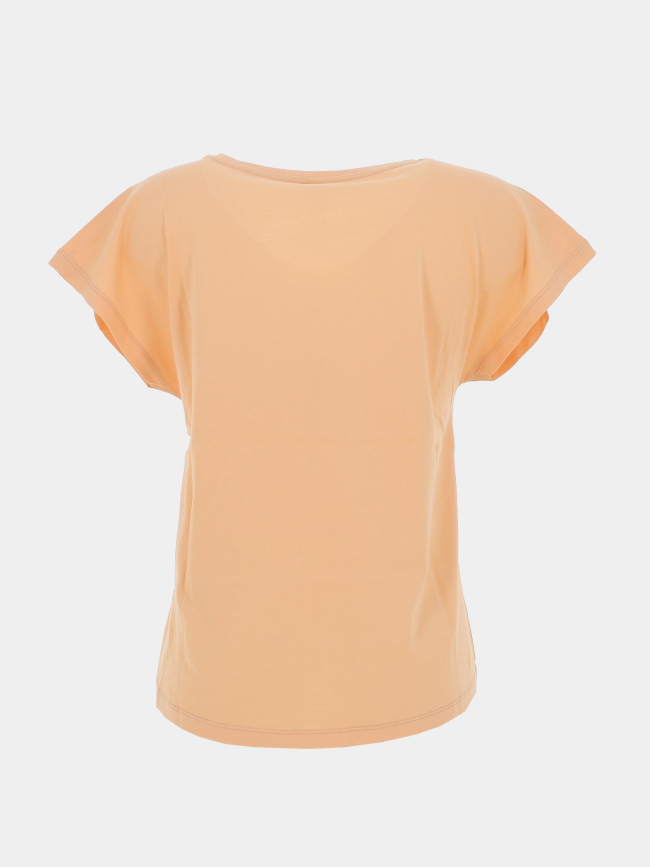 T-shirt regular col v winnie orange femme - Only