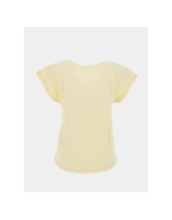 T-shirt regular col v winnie jaune femme - Only