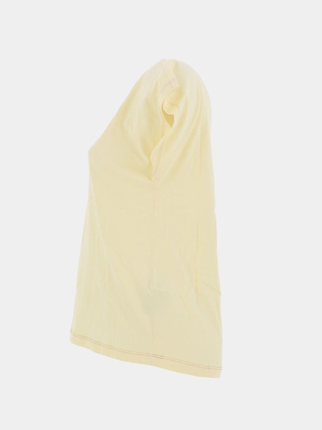 T-shirt regular col v winnie jaune femme - Only