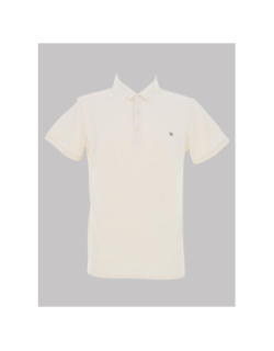 Polo stretch mc ghost écru homme - Benson & Cherry