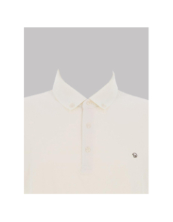 Polo stretch mc ghost écru homme - Benson & Cherry