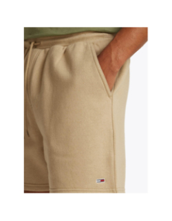 Short à écusson drapeau beige homme - Tommy Jeans