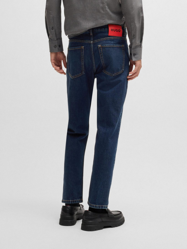 Jean tapered en denim stretch 634 bleu foncé homme - Hugo