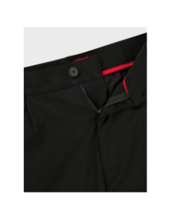 Pantalon slim fit en gabardine stretch noir homme - Hugo