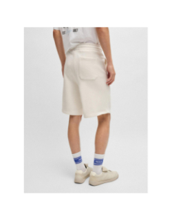 Short en molleton de coton nomario beige homme - Hugo