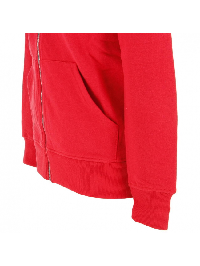 Sweat zippé à capuche atelo rouge homme - La Maison Blaggio