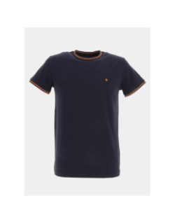 T-shirt tutin uni bleu marine homme - Benson & Cherry