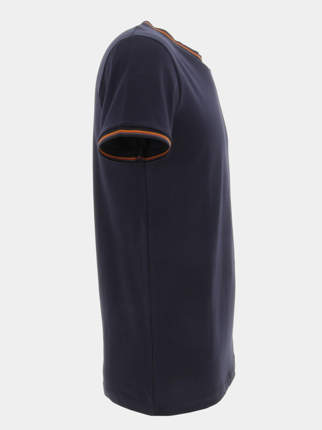 T-shirt tutin uni bleu marine homme - Benson & Cherry