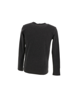 T-shirt manches longues the tee chiné gris homme - Teddy Smith