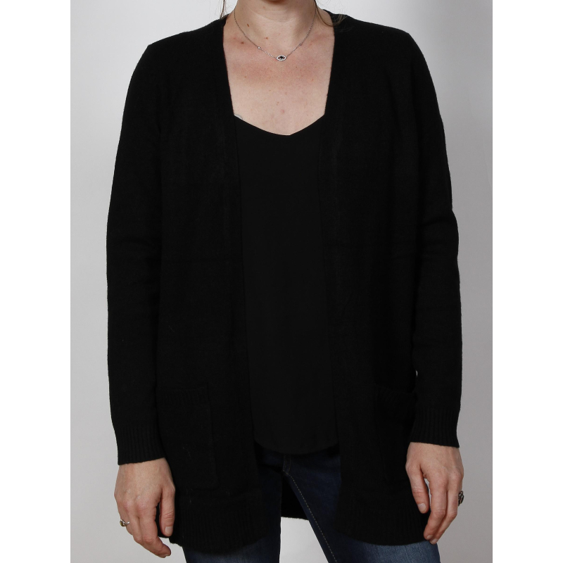 Gilet uni noir femme - Only