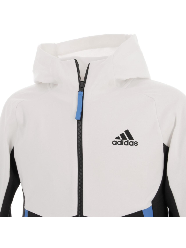 Veste zippée designed for gameday blanc/noir homme - Adidas