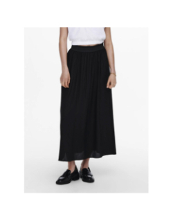Jupe longue uni venedig noir femme - Only