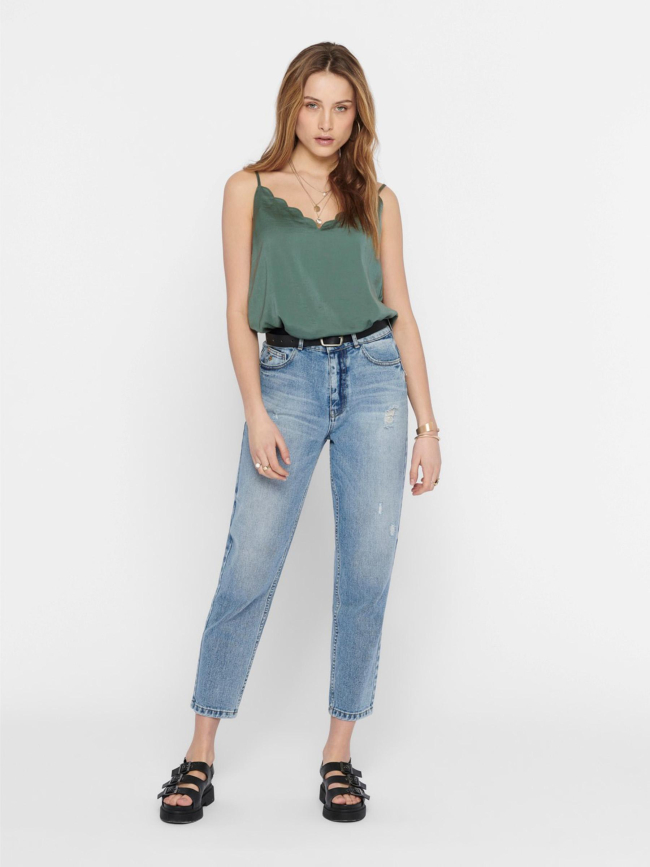 Débardeur onldebbie singlet vert femme - Only