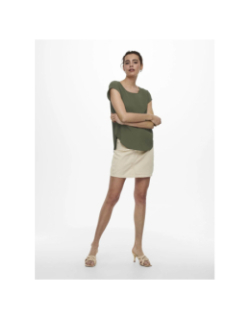 T-shirt manche courte vic solid vert femme - Only