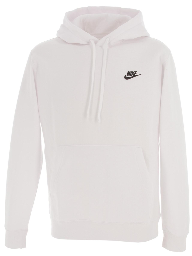 Sweat à capuche nsw club blanc homme - Nike